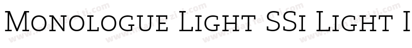 Monologue Light SSi Light Italic字体转换